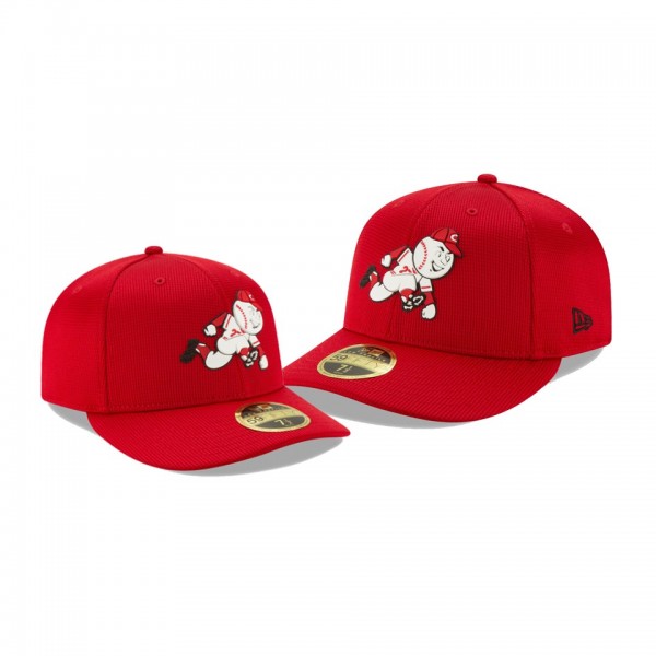 Men's Reds Clubhouse Red Low Profile 59FIFTY Fitted Hat