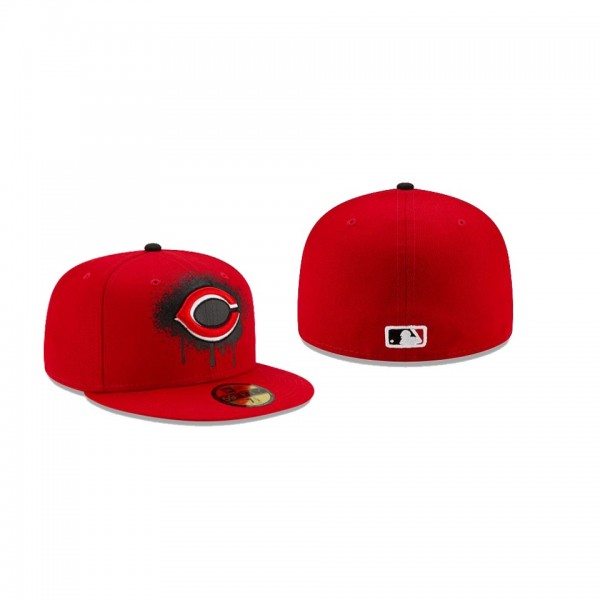 Men's Cincinnati Reds Drip Front Red 59FIFTY Fitted Hat