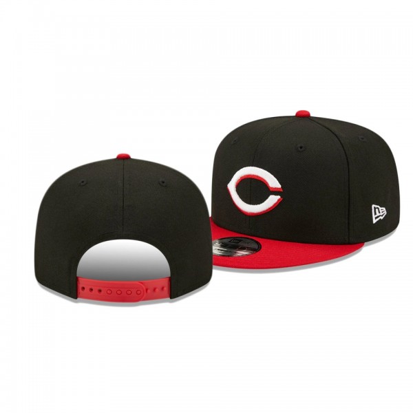 Cincinnati Reds Color Pack 2-Tone Black Scarlet 9FIFTY Snapback Hat