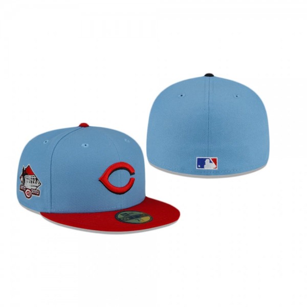 Cincinnati Reds Blue Just Caps Drop 5 59FIFTY Fitted Hat