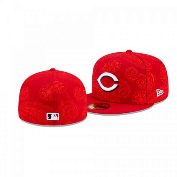 Cincinnati Reds Swirl Red 59FIFTY Fitted Hat