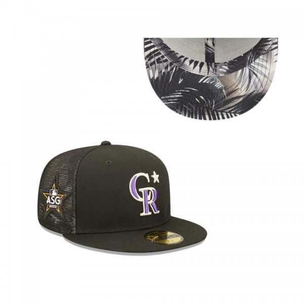 Colorado Rockies Black 2022 MLB All-Star Game Workout 59FIFTY Fitted Hat