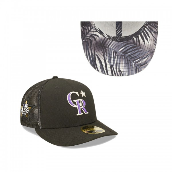Colorado Rockies Black 2022 MLB All-Star Game Workout Low Profile 59FIFTY Fitted Hat