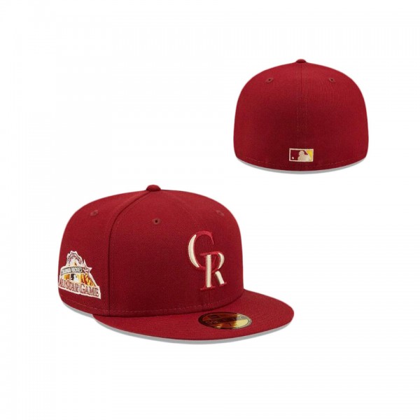 Colorado Rockies Cardinal Sunshine 59FIFTY Fitted Hat