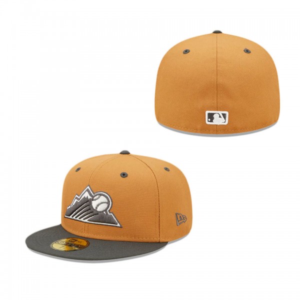Colorado Rockies Color Pack Tan 59FIFTY Fitted Hat