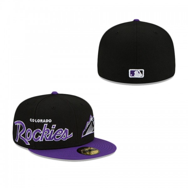 Colorado Rockies Double Logo 59FIFTY Fitted Hat