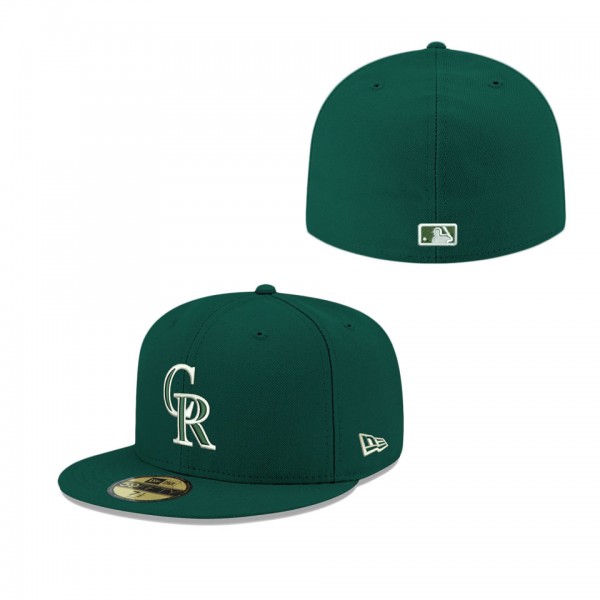 Colorado Rockies Green Logo 59FIFTY Fitted Hat