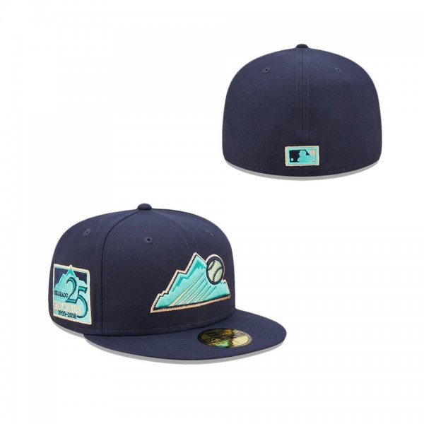 Colorado Rockies Oceanside Peach 59FIFTY Fitted Hat