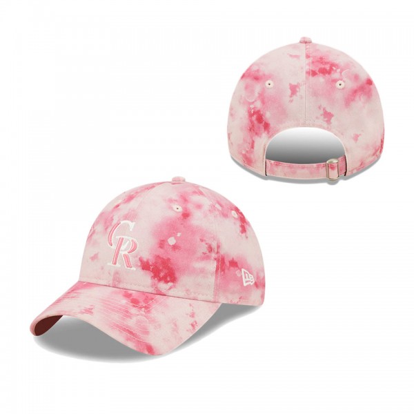 Girls Youth Colorado Rockies Pink 2022 Mother's Day 9TWENTY Adjustable Hat
