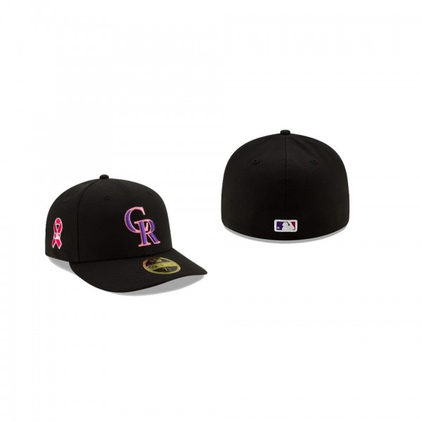 Men's Colorado Rockies 2021 Mothers Day Black On-Field Low Profile 59FIFTY Fitted Hat
