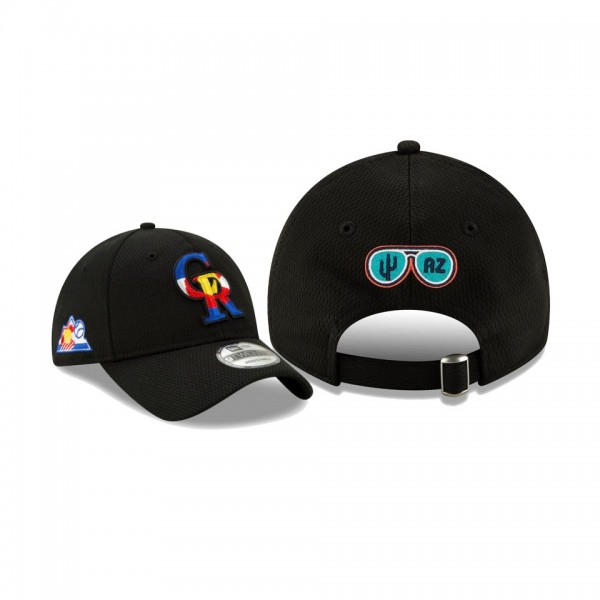 Men's Colorado Rockies 2021 Spring Training Black 9TWENTY Adjustable Hat