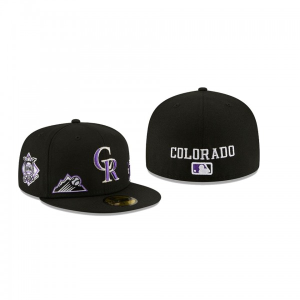 Men's Colorado Rockies Multi Black 59FIFTY Fitted Hat