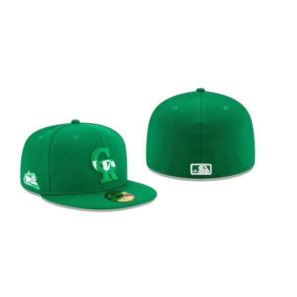 Men's Colorado Rockies 2021 St. Patrick's Day Green 59FIFTY Fitted Hat