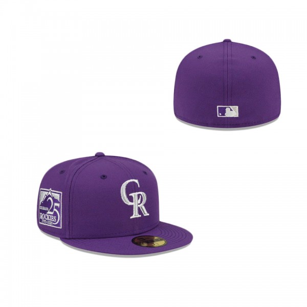 Purple Refresh Colorado Rockies 59FIFTY Fitted Hat