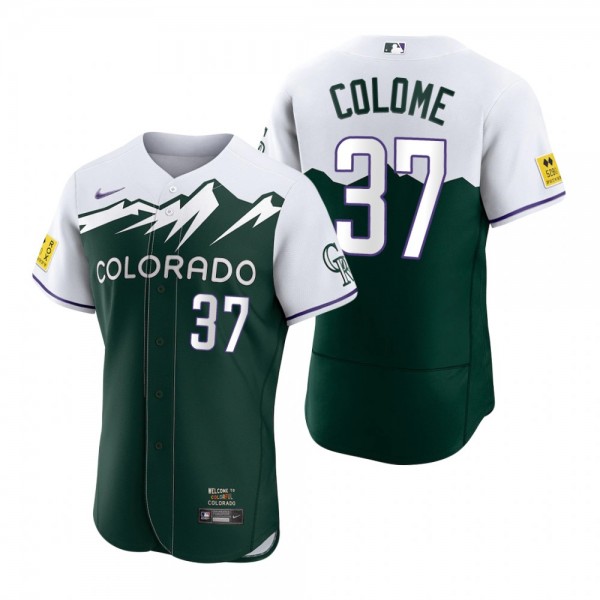 Men's Colorado Rockies Alex Colome Green 2022 City Connect Authentic Jersey