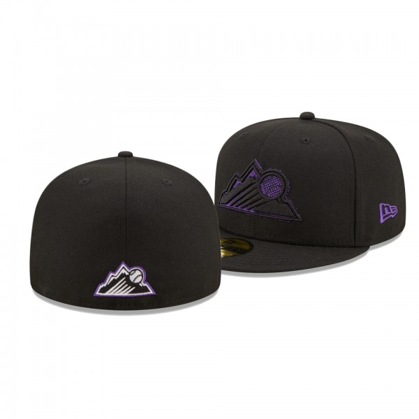 Colorado Rockies Scored Black 59FIFTY Fitted Hat