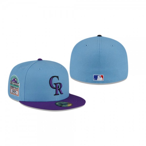 Colorado Rockies Blue Just Caps Drop 5 59FIFTY Fitted Hat