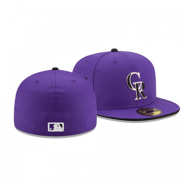 Men's Rockies 2021 MLB All-Star Game Purple 59FIFTY Fitted Hat