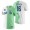 Los Angeles Dodgers Andre Ethier White Green 2022 MLB All-Star Celebrity Softball Game Split T-Shirt