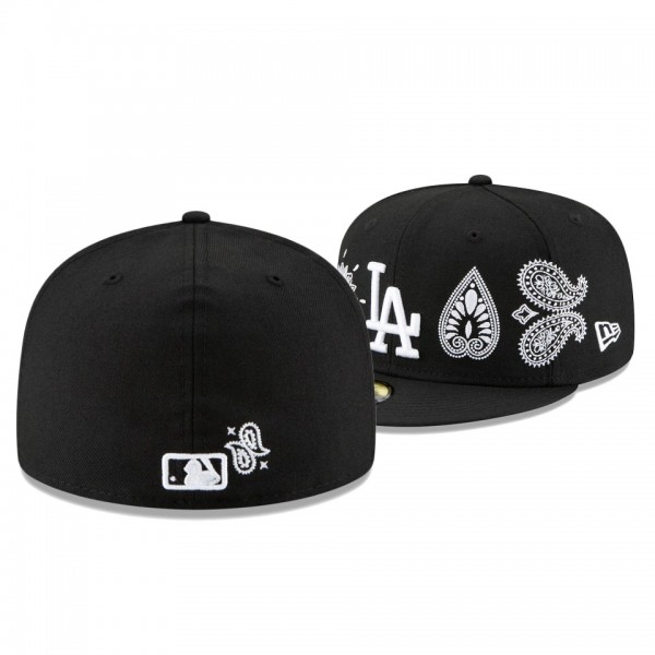 Los Angeles Dodgers Paisley Elements Black 59FITY Fitted Hat