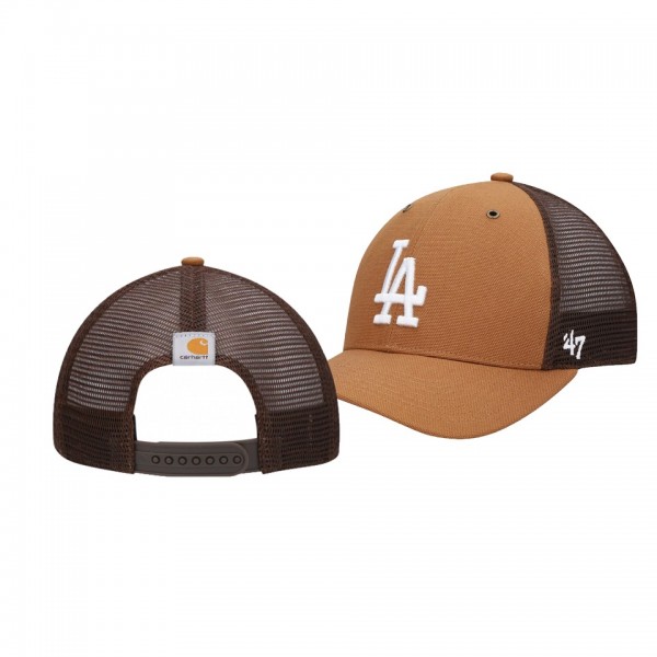 Los Angeles Dodgers MVP Brown Trucker Snapback Hat