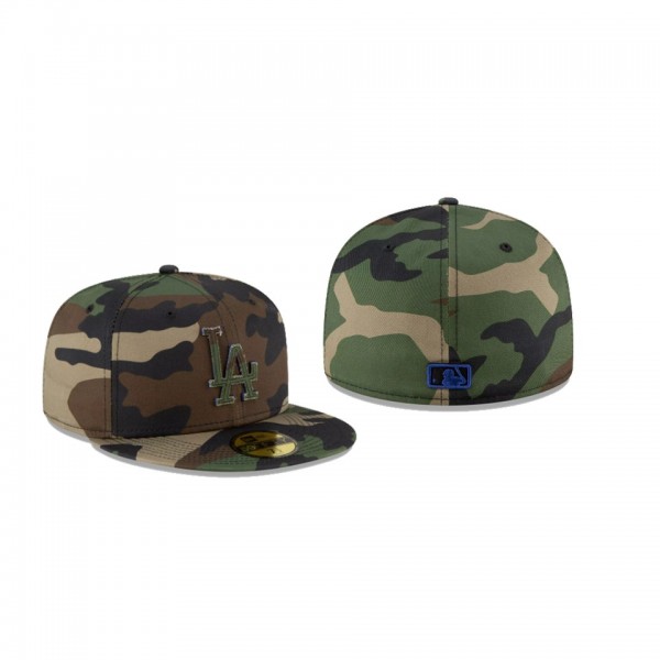 Men's Los Angeles Dodgers Forest Pop Camo Green 59FIFTY Fitted Hat
