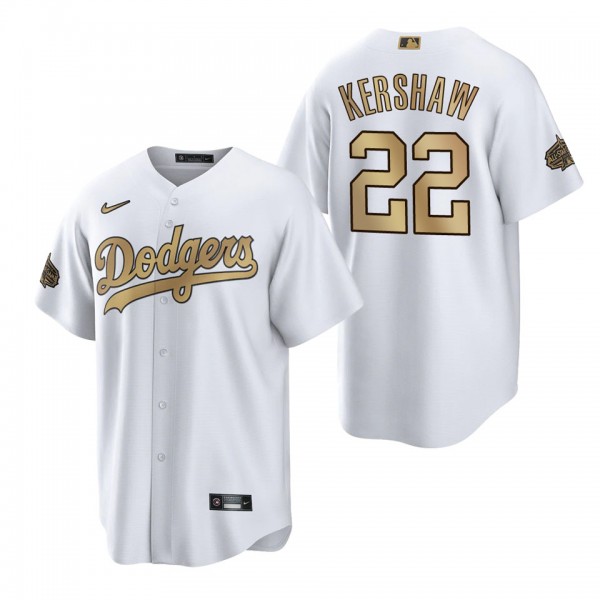 Clayton Kershaw Dodgers White 2022 MLB All-Star Game Replica Jersey
