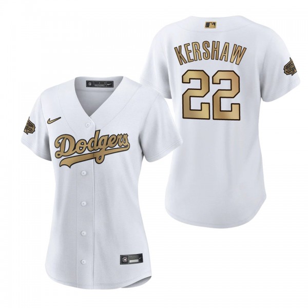 Women's Clayton Kershaw Dodgers White 2022 MLB All-Star Game Replica Jersey