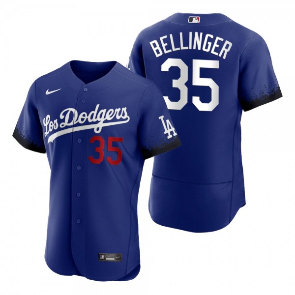 Men's Los Angeles Dodgers Cody Bellinger Royal 2021 City Connect Authentic Jersey