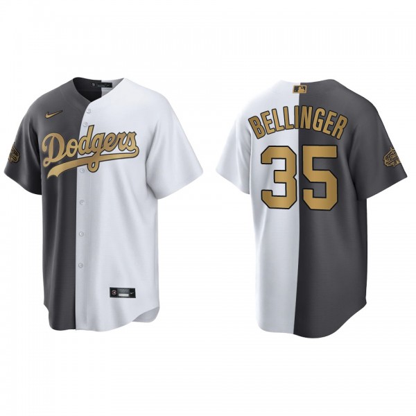 Cody Bellinger Dodgers White Charcoal 2022 MLB All-Star Game Split Jersey