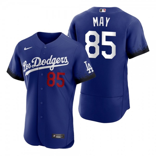 Men's Los Angeles Dodgers Dustin May Royal 2021 City Connect Authentic Jersey