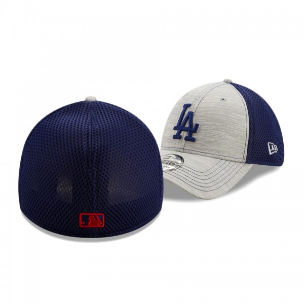 Men's Dodgers Prime Neo Gray Royal 39THIRTY Flex Hat
