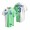 Los Angeles Dodgers Guillermo Rodriguez White Green 2022 Celebrity Softball Game Split Jersey