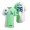Los Angeles Dodgers Joel McHale Authentic White Green 2022 Celebrity Softball Game Jersey