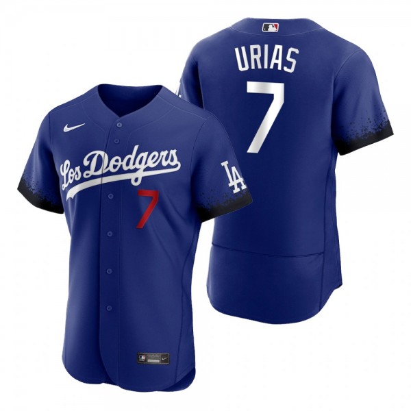 Men's Los Angeles Dodgers Julio Urias Royal 2021 City Connect Authentic Jersey