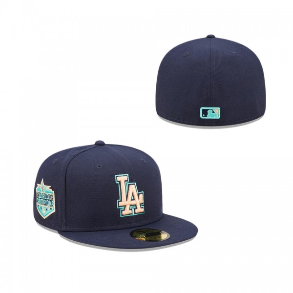 Dodgers Oceanside Peach 59FIFTY Fitted Hat
