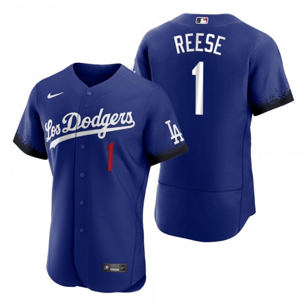 Men's Los Angeles Dodgers Pee Wee Reese Royal 2021 City Connect Authentic Jersey