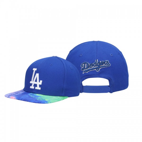 Los Angeles Dodgers Dip-Dye Visor Royal Snapback Pro Standard Hat