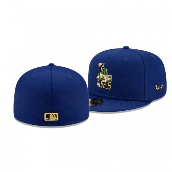 Los Angeles Dodgers Pop Camo Undervisor Royal 59FIFTY Fitted Hat
