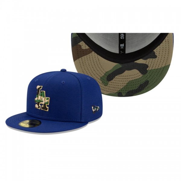 Men's Dodgers Pop Camo Undervisor Royal 59FIFTY Fitted Hat