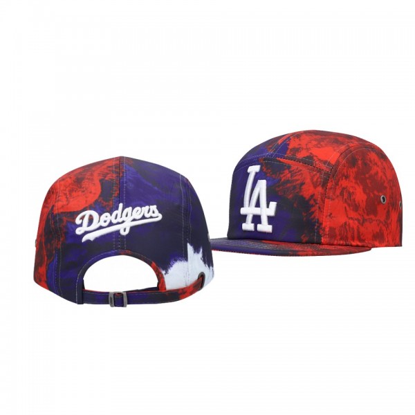 Los Angeles Dodgers Dip-Dye Royal Red Adjustable Hat