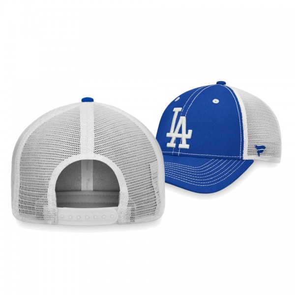 Los Angeles Dodgers Sport Resort Royal White Trucker Snapback Hat