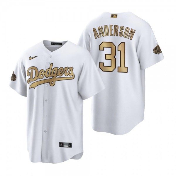 Men's Los Angeles Dodgers Tyler Anderson White 2022 MLB All-Star Game Replica Jersey