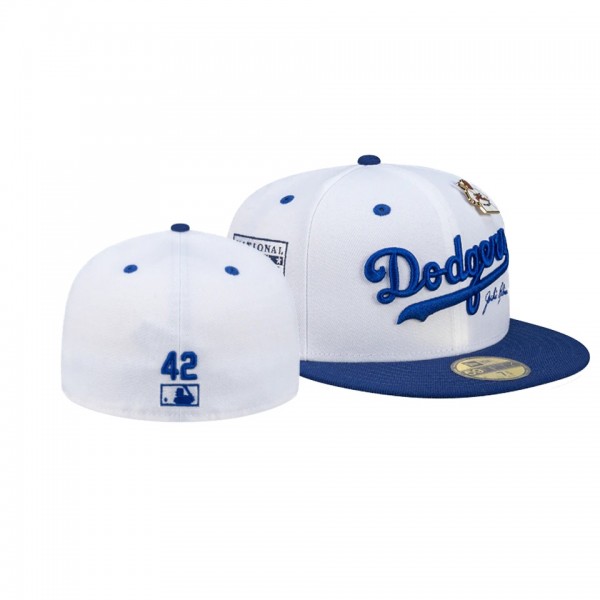 Men Dodgers Hall Of Fame White New Era Fitted Cap Hat