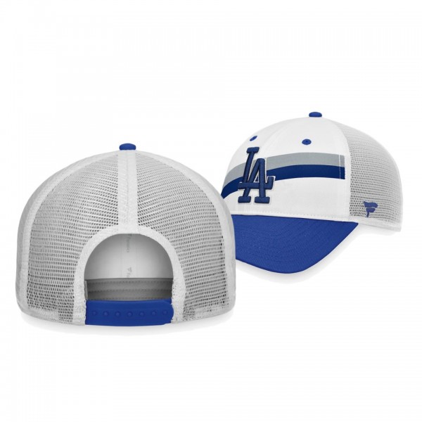Los Angeles Dodgers Prep Squad White Trucker Snapback Hat
