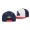 Men's Dodgers Americana White Red Team Snapback Hat