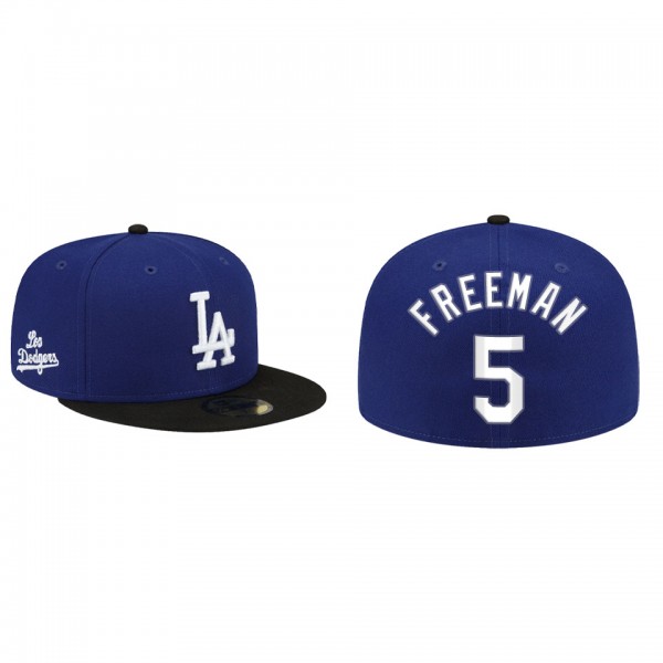 Freddie Freeman Los Angeles Dodgers Royal 2022 City Connect 59FIFTY Team Fitted Hat