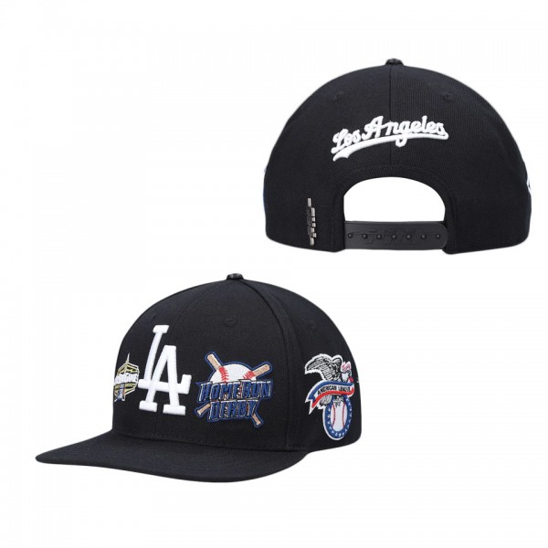 Los Angeles Dodgers Pro Standard Black All-Star Multi Hit Wool Snapback Hat