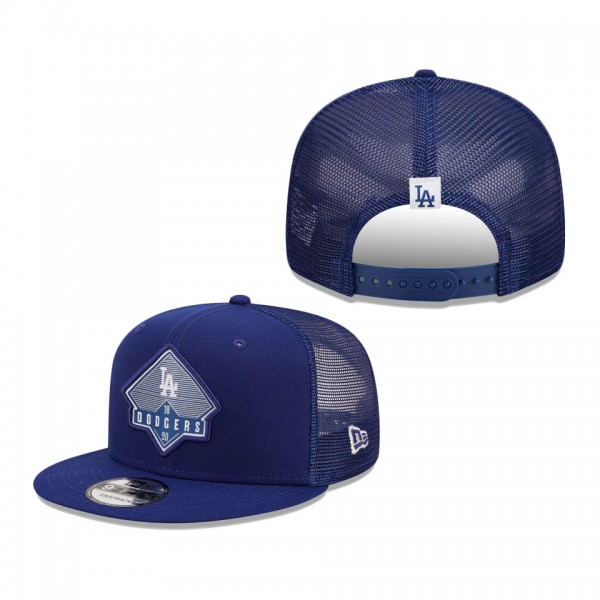 Los Angeles Dodgers New Era Camper Trucker Snapback Hat Royal