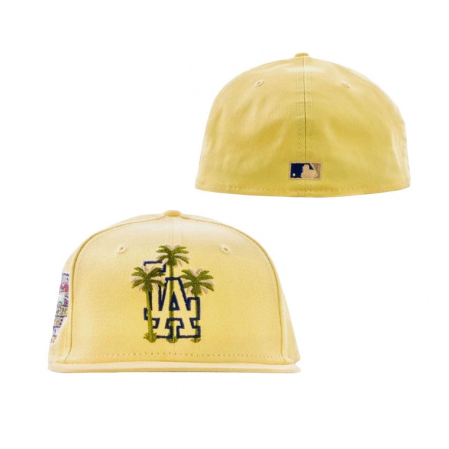 New Era X Shoe Palace Los Angeles Dodgers Canary Yellows 59FIFTY Fitted Cap